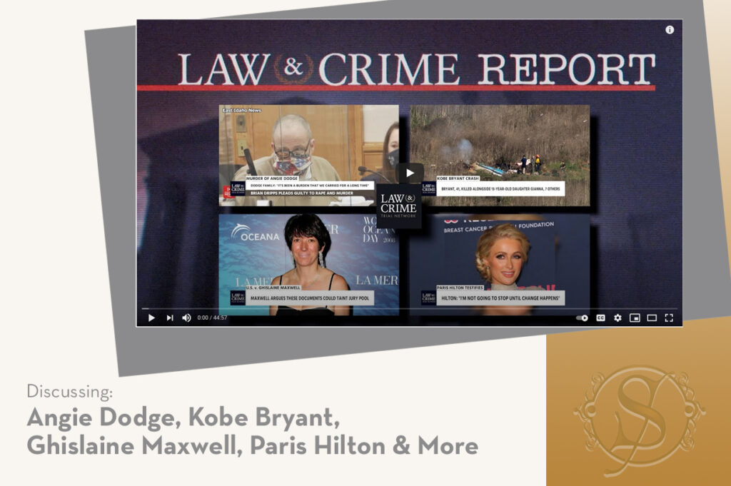 Discussing: Angie Dodge, Kobe Bryant, Ghislaine Maxwell, Paris Hilton & More. Screen of Law & Crime Report.