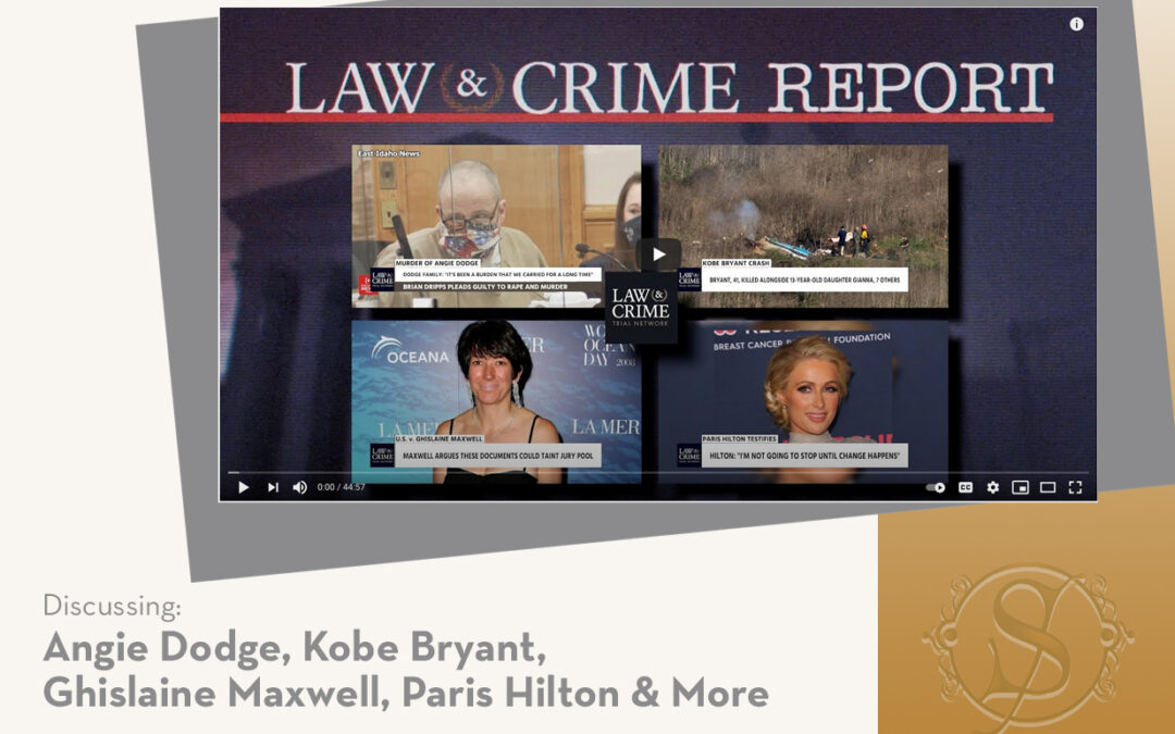 Discussing: Angie Dodge, Kobe Bryant, Ghislaine Maxwell, Paris Hilton & More. Screen of Law & Crime Report.
